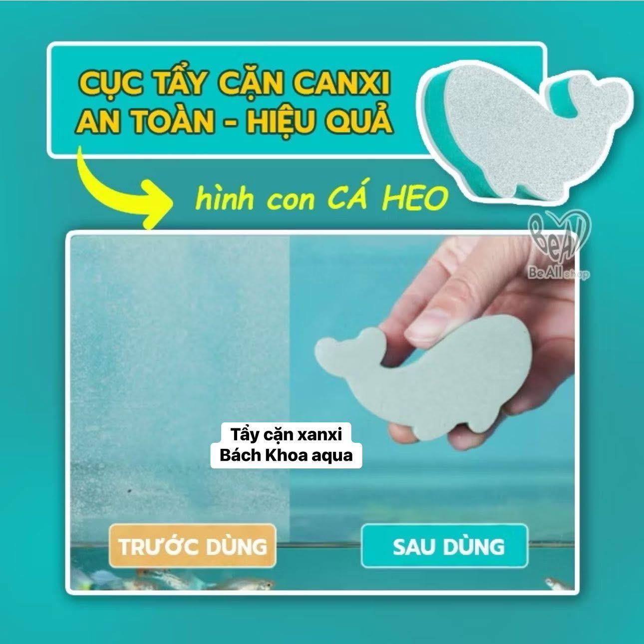 Mút tẩy cặn canxi hình cá heo